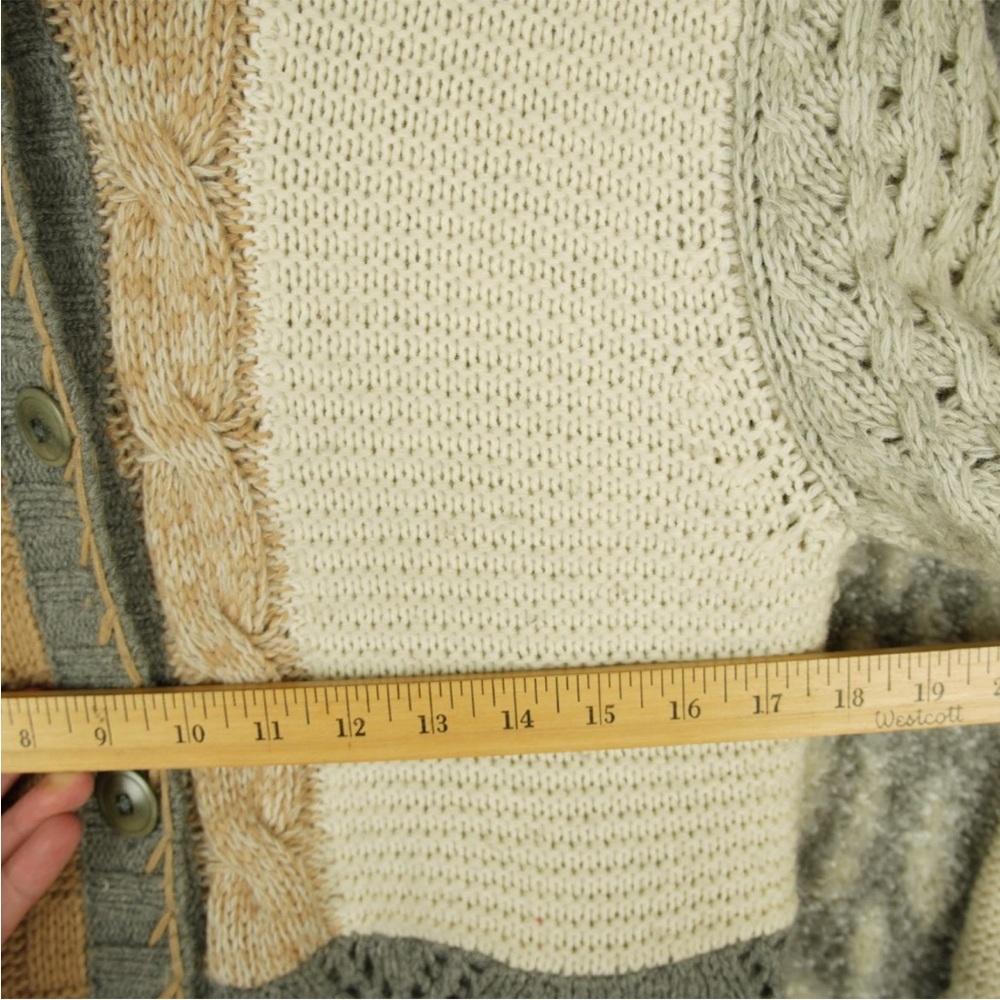 Sundance Wool Patchwork Duster Cardigansweater Wo… - image 8